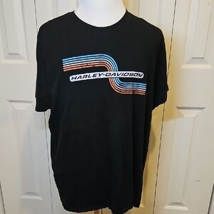 Harley-Davidson Black Short Sleeve Tee with Retro Graphic 3XL NWOT motorcycle